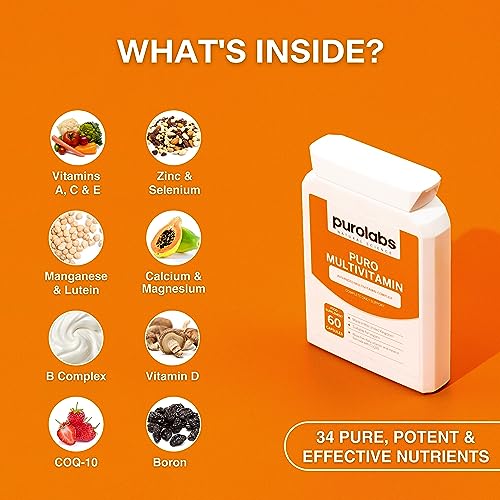 Puro Multivitamin - 34 Multivitamins & Minerals - Daily Complex for Men & Women