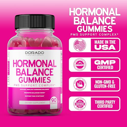 Hormone Balance For Women Gummies & PMS Gummies (90 Gummies) - Natural Hormone Balance
