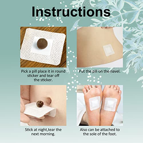 Mugwort Stickers, 40PCs Mugwort Navel Stickers - Parches para Bajar de Peso Rapido