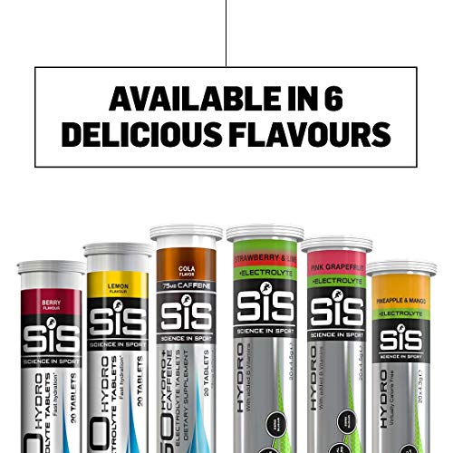 Science In Sport Hydro Hydration Tablets, Gluten-Free, Zero Sugar, Pink Grapefruit