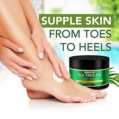 Tea Tree Oil Foot Cream For Dry Cracked Heels Repair - Natural Foot Cream For Dry Cracke