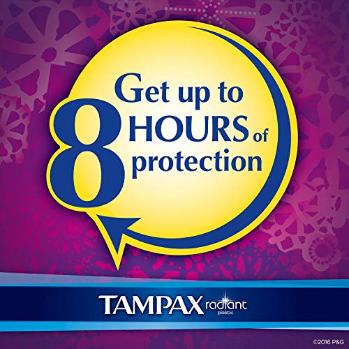 Tampax 29936 Radiant Tampons Regular Super, 84 Count (Pack of 1)