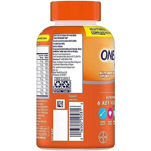 ONE A DAY Womens Complete Daily Multivitamin with Vitamin A, B , C, D, and E, Calcium
