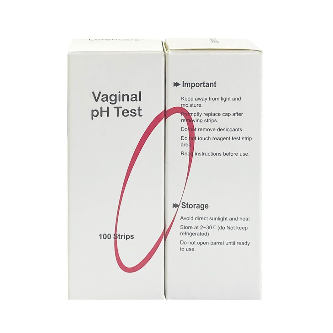Vaginal pH Test -100 Strips BV Test Kit at Home for Women Feminine pH Test, Value Pack Monitor