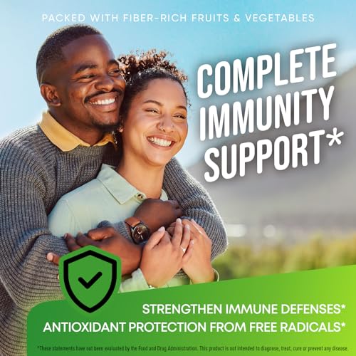 Fruits and Veggies Supplement - High Fiber Supplement for Immunity, Gut & Energy