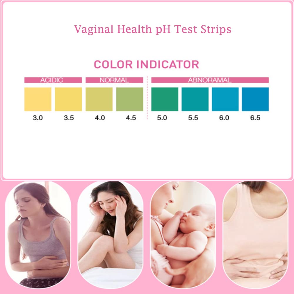 Colilove Vaginal Health PH Test Strips (50cnt) Feminine Vaginal PH Balance Test Strips Monitor