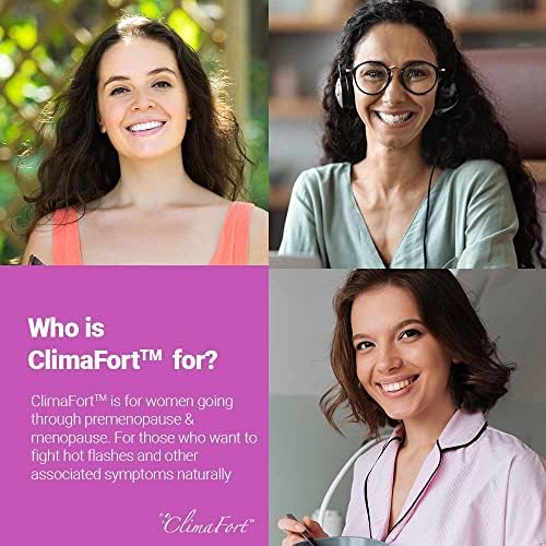 ClimaFort 60 Day Supply - Menopause Supplement for Women, premenopause Hormone Balance