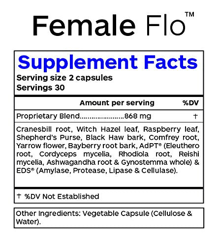 Professional Botanicals Female Flo - Vegan Natural PMS Support - Pre-Menstrual Symptom Support