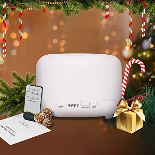 Hianjoo 450ml Essential Oil Diffuser, Electric Aroma Ultrasonic Aromatherapy Fragrant Oil