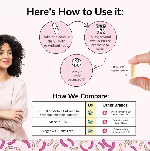 Flower Power 'Divine Vagine' Blend - 30 ct for Balance Urinary Tract Infection, V Health Support for Women