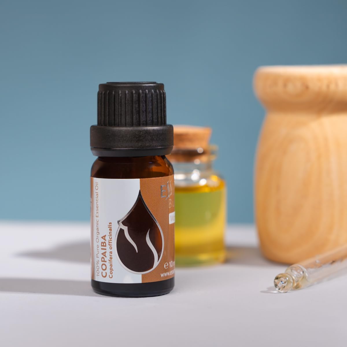 Essences Bulgaria Organic Copaiba Essential Oil 0.34 Fl Oz 10ml Copaifera officinalis - 100% Pure Natural