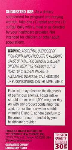 PreNatal Multivitamin + DHA 60 Tablets and 60 Softgels Kit