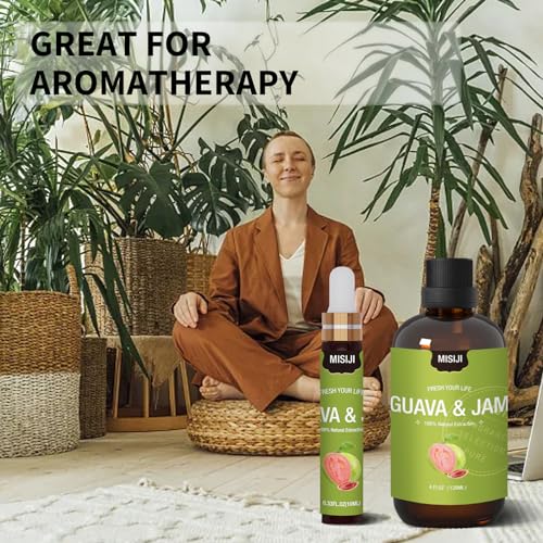 Essential Oils-MISIJI Guava & Jam Fragrance Essential Oils for Diffuser for Home 4FL.OZ Plus 0.33