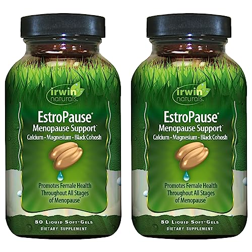 Irwin Naturals EstroPause Menopause & Women's Health Support Supplement 80 Liquid Softgels