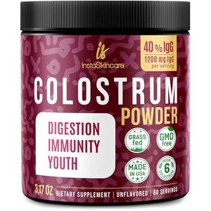 Bovine Colostrum Powder - 40% IgG Highly Concentrated Pure Bovine Colostrum 