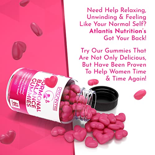 Hormonal Balance For Women & PMS Relief Gummies - Alleviates Cramps, Bloating, Mood Swings