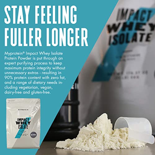 Myprotein Impact Whey Isolate Protein Powder, Gluten Free Protein Powder, Muscle Mass
