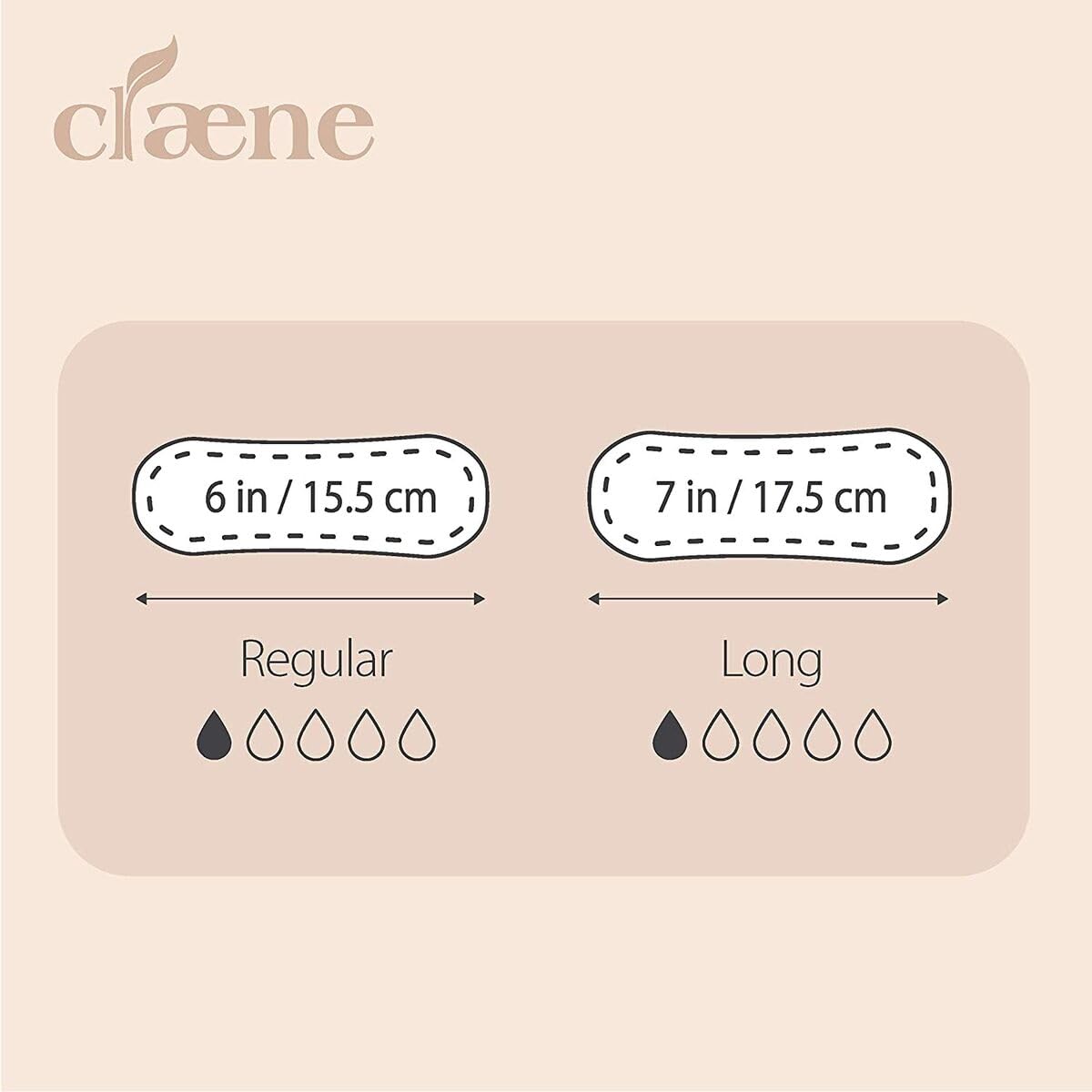 Claene Organic Cotton Panty Liners, Unscented, Thin, Cruelty-Free, Daily, Breathable Organic Panty