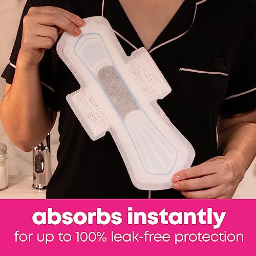 U by Kotex Balance Ultra Thin Overnight Pads with Wings, 38 Count