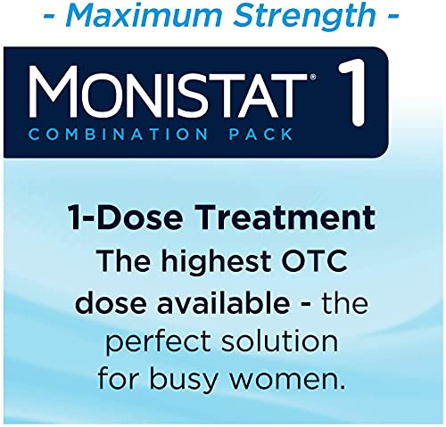Monistat 1-Day | Day or Night Combination | Yeast Infection Treatment, Prefilled, 1 Pack