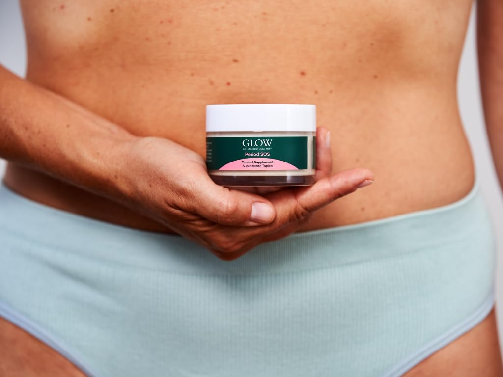 Glow Botanica | Period SOS - Real Wild Yam Cream for PMS Symptom Relief - Topical Supplement