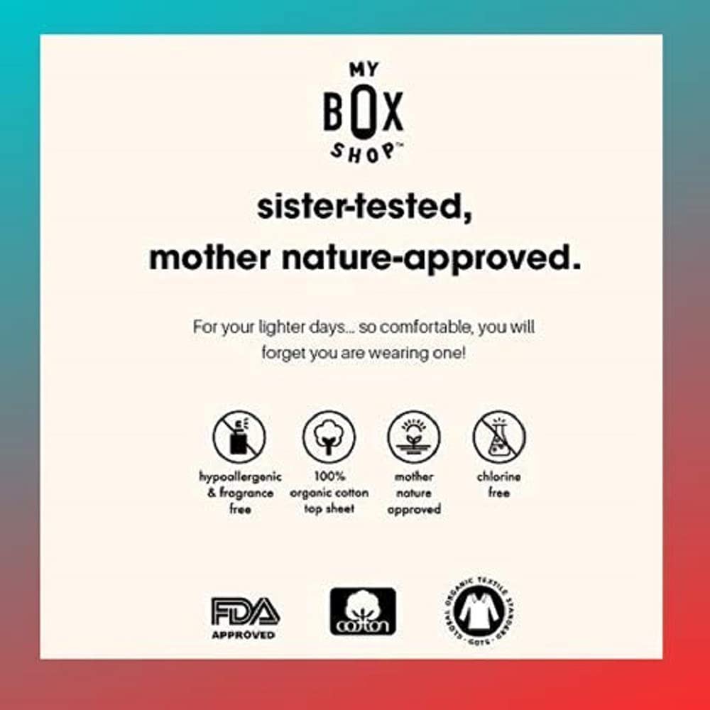 MYBOXSHOP Organic Tampons - 100% Pure Organic Cotton Tampons with BPA-Free Applicator