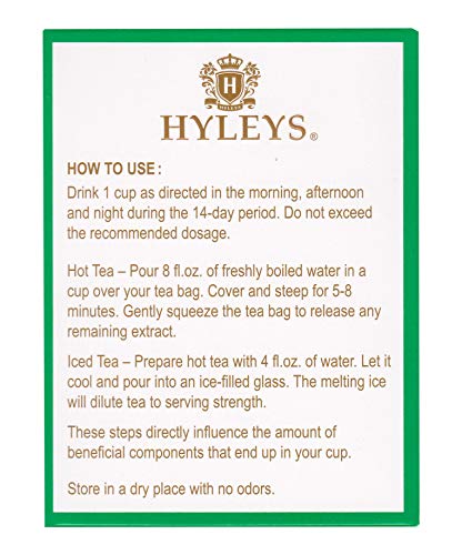 Hyleys Detox Tea 14 Days Kit - 42 Tea Bags - Herbal Supplement - Mother's Mother's Day