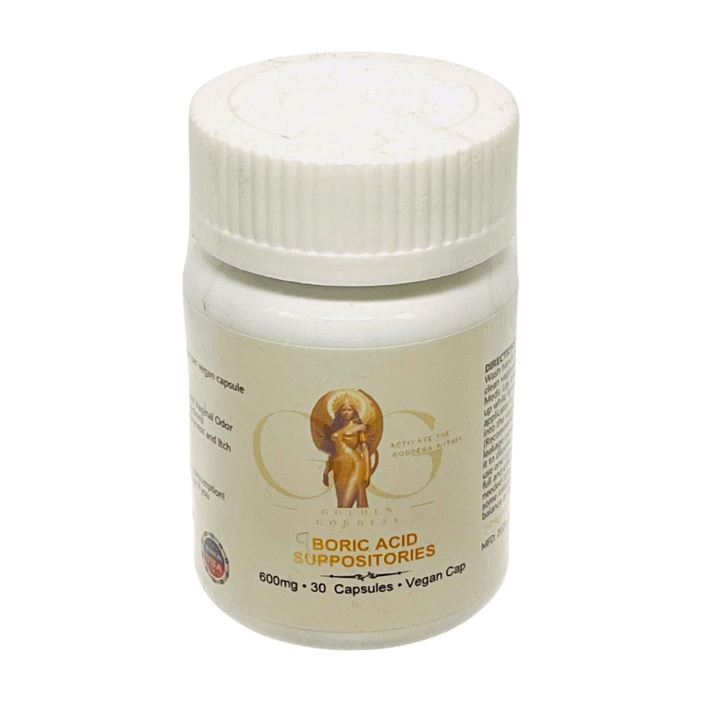 Boric Acid Suppositories - Boric Acid Vaginal Suppositories w/Applicator - Feminine Care - Healthy Vagina