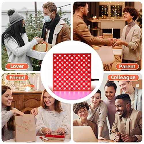 TherapSky Red Light Therapy Device 45W LED Red Infrared Light Therapy Lamp w/Remote Control and Timer