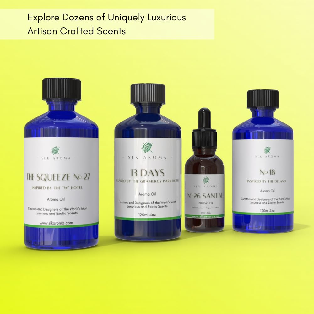 SLK Aroma, The SPA, Ultra Luxury Spa Scented Aroma Oil for Home Fragrance Diffusers - Waterless