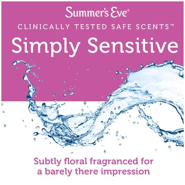 Summer's Eve Feminine Cleansing Cloths | Sensitive Skin | 16 Each | Pack of 2
