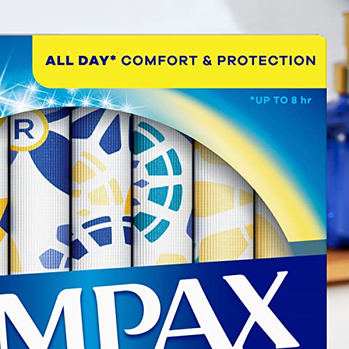 Tampax Pearl Tampons Multipack, Light/Regular/Super Absorbency, With Leakguard Braid, Unscented
