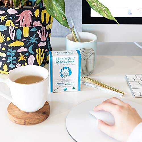 Harmony - Menopause Supplements for Women, Support for Hot Flashes & Irritability, Vitamin D