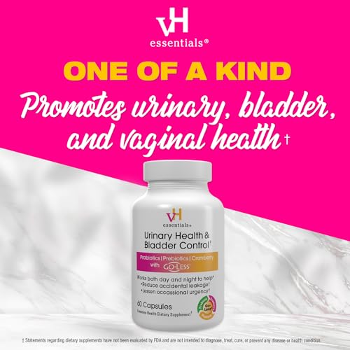 vH essentials Urinary Health & Bladder Control, Cranberry Extract, Prebiotics and Probiotics