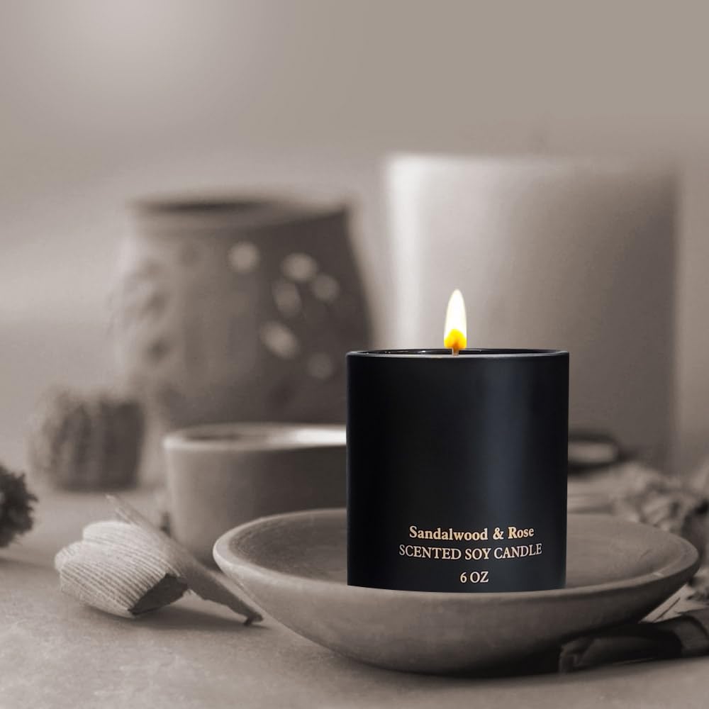 Scented Candles for Women,Premium Sandalwood Rose Aromatherapy Candles, Home Scented Candle