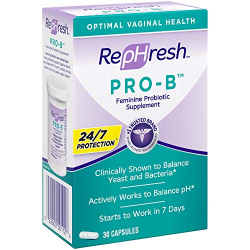 Rephresh Pro-B Probiotic Supplement for Women, 30 Oral Capsules (Pack of 2)