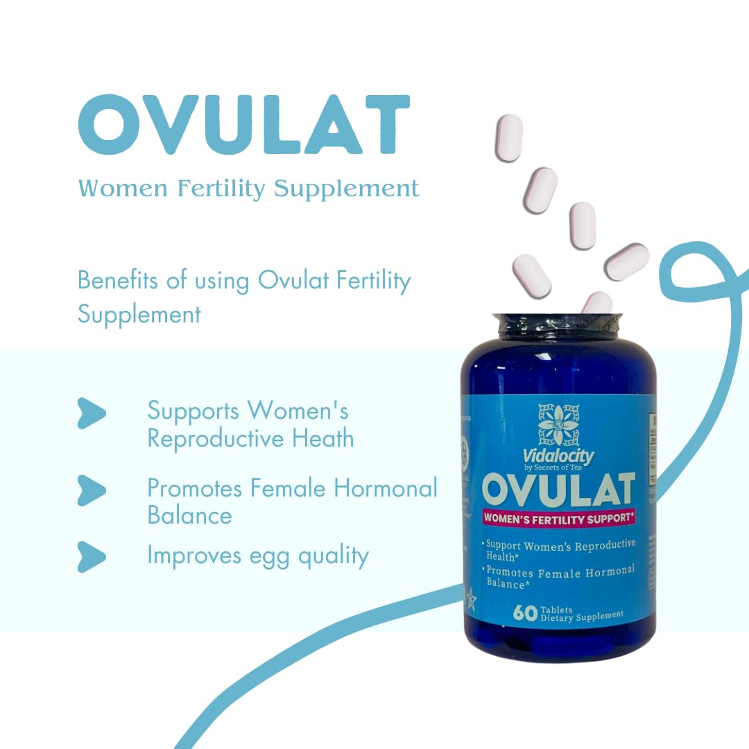 Secrets Of Tea Fertility Bundle - Fertility Tea and Fertility Supplements for Women, Prenatal Vitamins