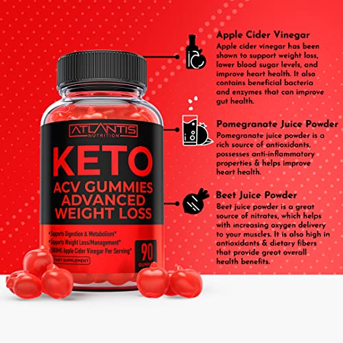 Keto ACV Gummies for Weight Loss - Supports Digestion, Advanced Weight Loss, Detox