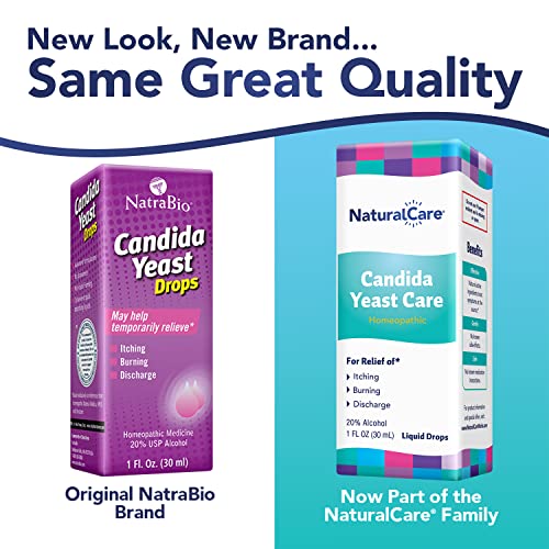 NaturalCare Candida Yeast Care Drops, Homeopathic Treatment Temporarily Relieves Symptoms