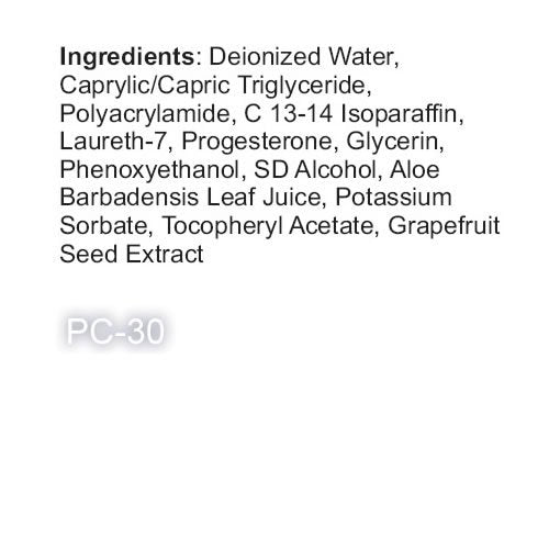 Natural Living PC-30 Bio-Identical Progesterone Cream 3 Bottles