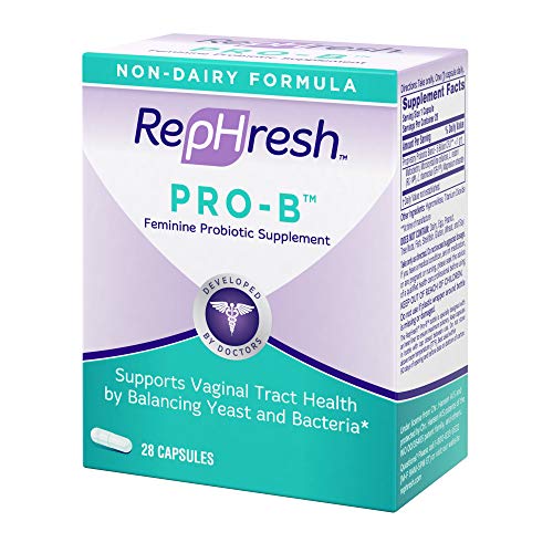 NEW RepHresh Pro-B Feminine Probiotic Supplement Non- Dairy Formula/Vegetarian Capsule, 28ct