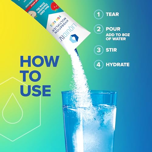 Liquid I.V. Hydration Multiplier Kids - Crisp Apple - Hydration Powder Packets | Electrolyte