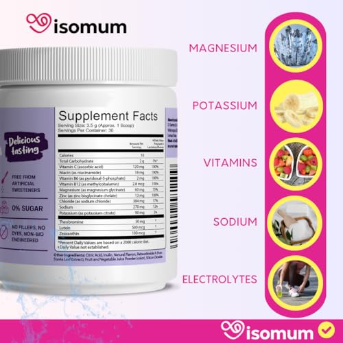 ISOMUM Electrolytes: Pregnancy & Postpartum Support - Immunity, Lactation, Energy Drink