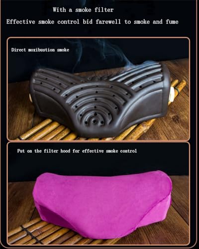 LANYANZI Purple moxibustion Pillow Cervical Vertebra Pillow moxibustion Waist moxibustion Box