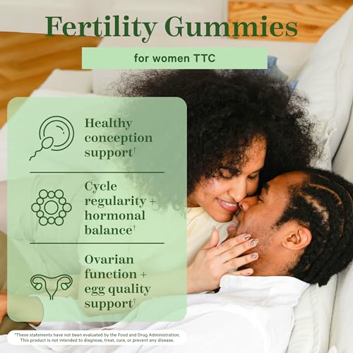 Pink Stork Fertility Gummies, Support Conception and Hormone Balance for Women with Inositol