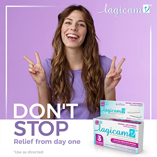 Lagicam Vaginal Yeast Infection, Antifungal 3 Day Miconazole Nitrate Treatment Cream