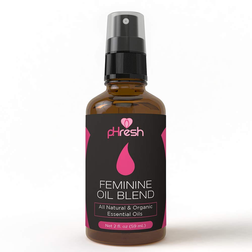 pHresh Feminine Spray - 100% All Natural Yoni Oil for Women - with Tea Tree, Lemongrass, Orange Essential Oils