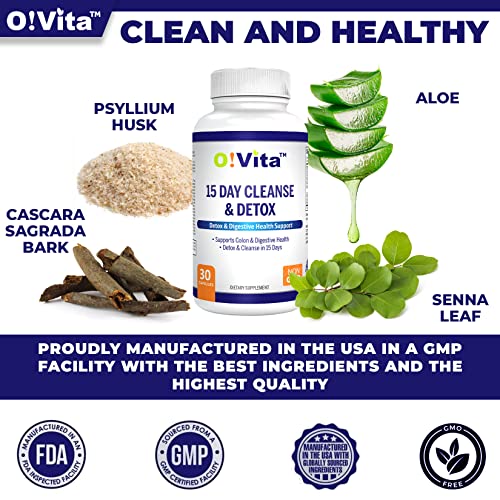 O!VITA 15-Day Cleanse and Detox Supports Digestive and Colon Health, Special Formula