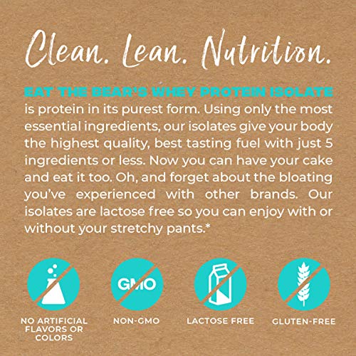 Eat the Bear Whey Protein Isolate Protein Powder 2 lbs (Chocolate)