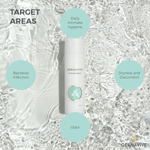 Dermavive Intimate Wash, Gentle Feminine Cleanser for Women, Soap-Free Feminine Hygiene Wash